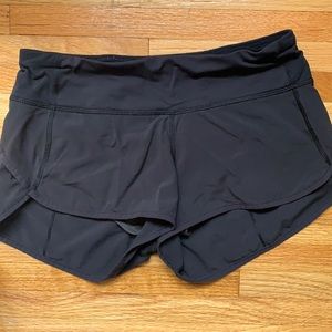 Lululemon black workout shorts